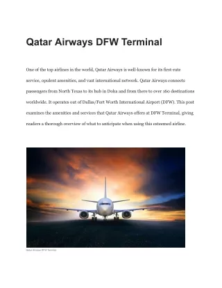 Qatar Airways DFW Terminal (1)