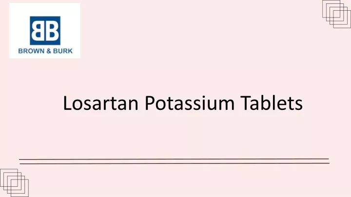 losartan potassium tablets