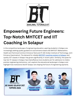 empowering future engineers top notch mhtcet
