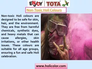 Make the Holi festival safer use Non-Toxic Holi Colours and Organic herbal Gulal