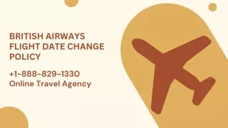 British Airways Flight Date Change Policy