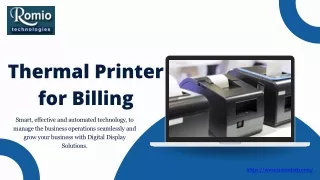 Thermal Printer for Billing