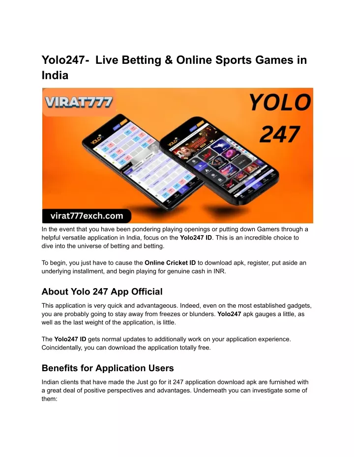 yolo247 live betting online sports games in india