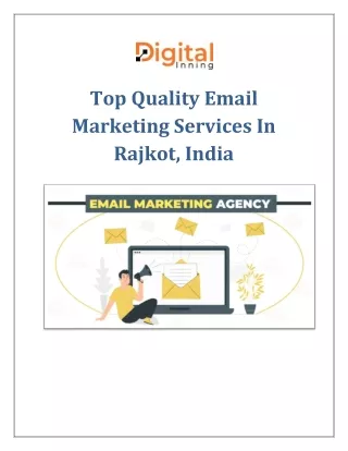 Top Quality Email Marketing Services In Rajkot, India