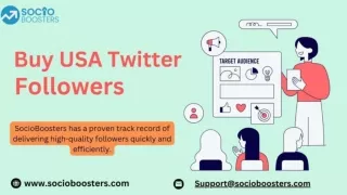 Buy USA Twitter Followers - SocioBoosters