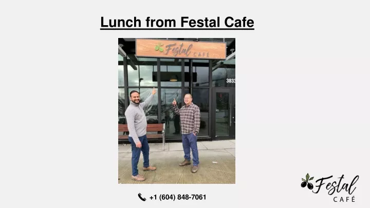 PPT - Lunch from Festal Cafe PowerPoint Presentation, free download ...