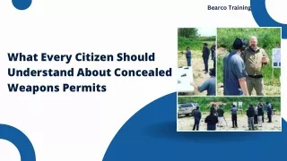 What Every Citizen Should Understand About Concealed Weapons Permits