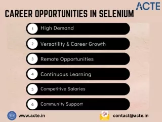 Selenium Course  - ACTE Technologies
