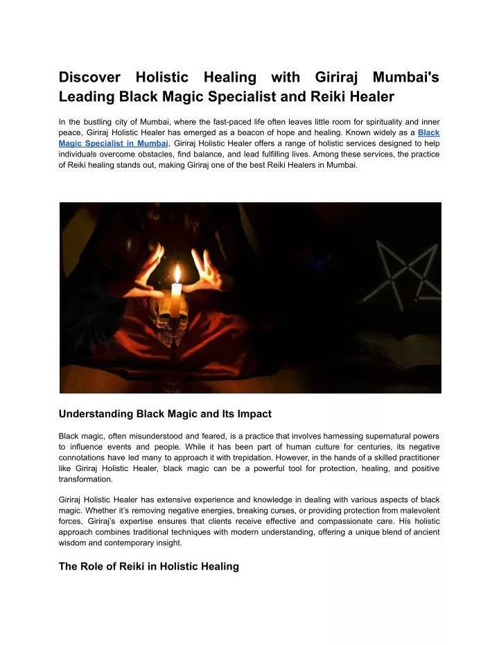 discover leading black magic specialist and reiki