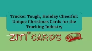 Trucker Tough, Holiday Cheerful_ Unique Christmas Cards for the Trucking Industry