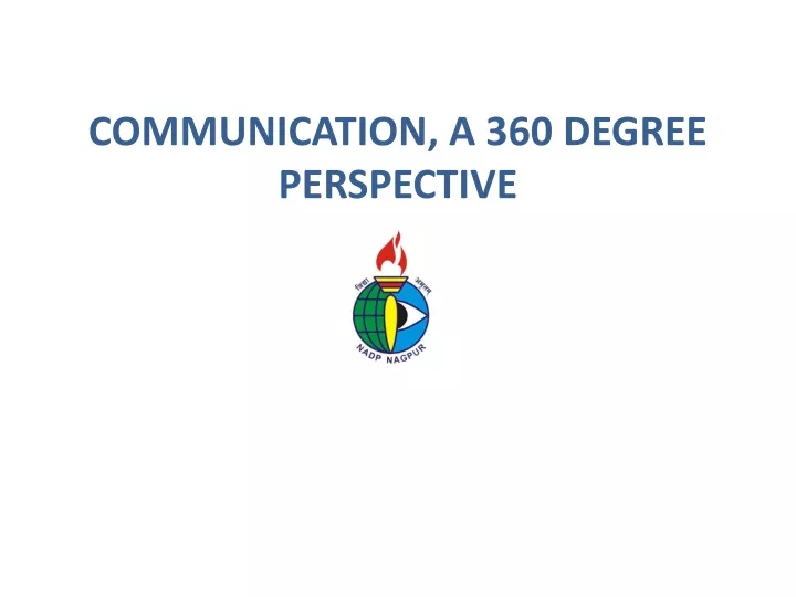 communication a 360 degree perspective