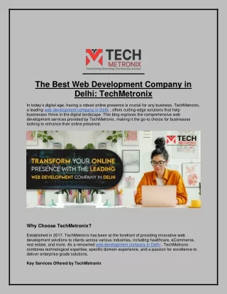 the best web development company in delhi