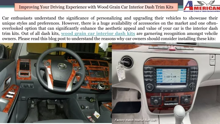 improving your driving experience with wood grain