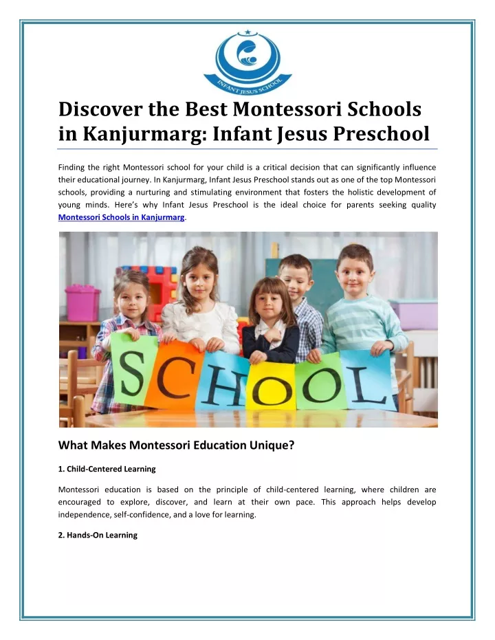 discover the best montessori schools