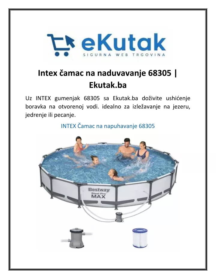 intex amac na naduvavanje 68305 ekutak ba