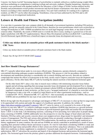 concern are sarms lawful increasing degrees