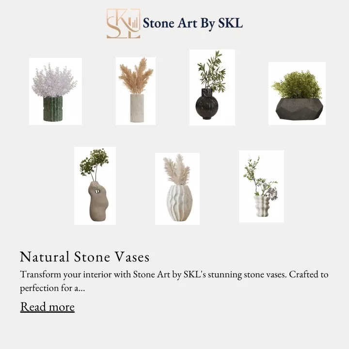 natural stone vases transform your interior with