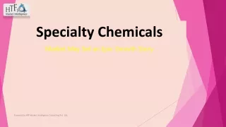 Specialty Chemicals market