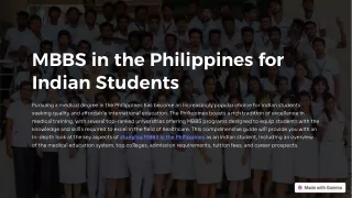 MBBS in Philippines | Fee Structure, Eligibility Criteria & Admission Process