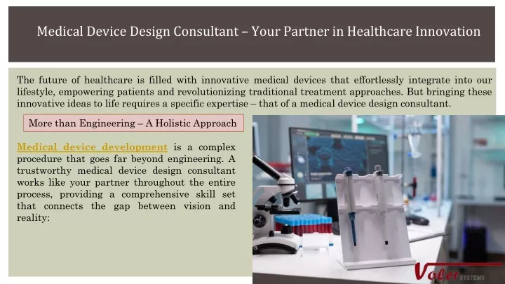 medical device design consultant your partner