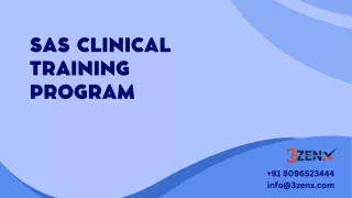 SAS Clinical training program in Hyderabad