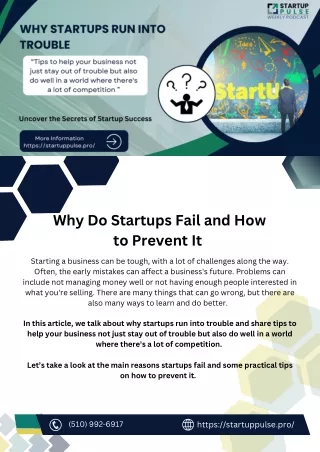 Why Do Startups Fail and How to Prevent It (1)