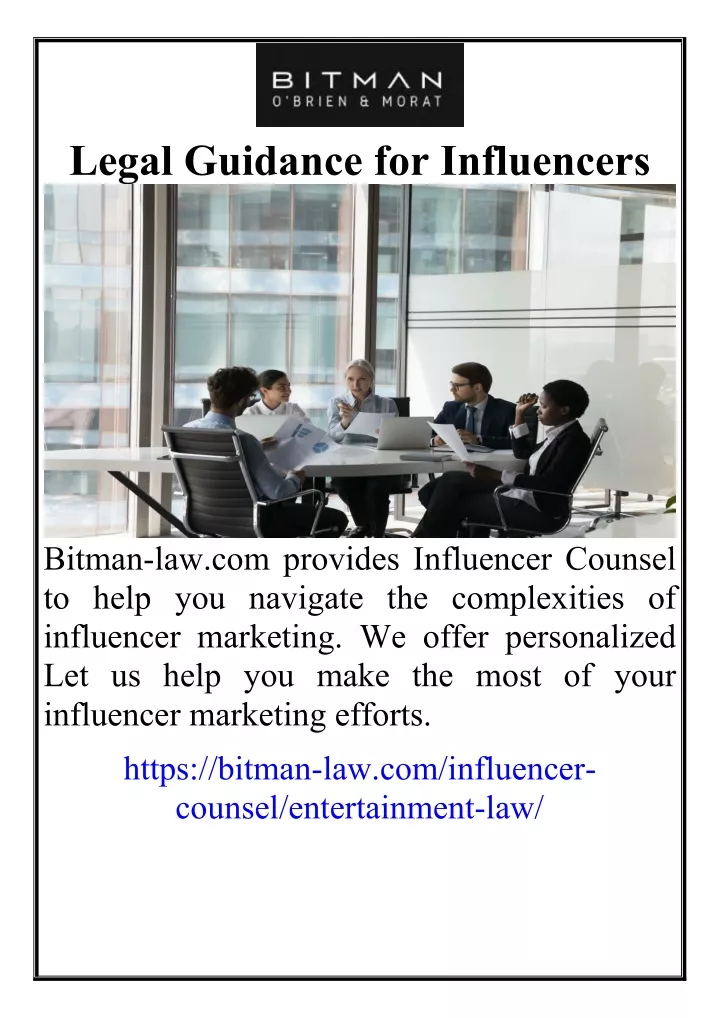 legal guidance for influencers