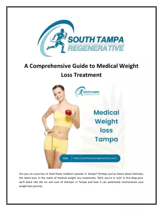 A Comprehensive Guide to Medical Weight Loss Treatment