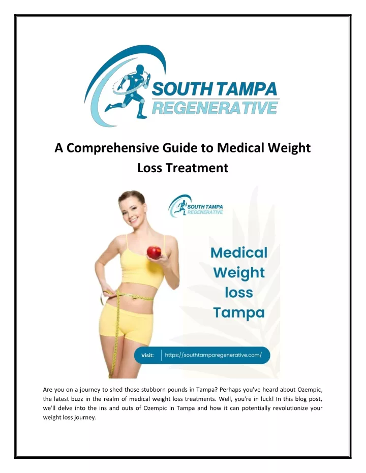 a comprehensive guide to medical weight loss