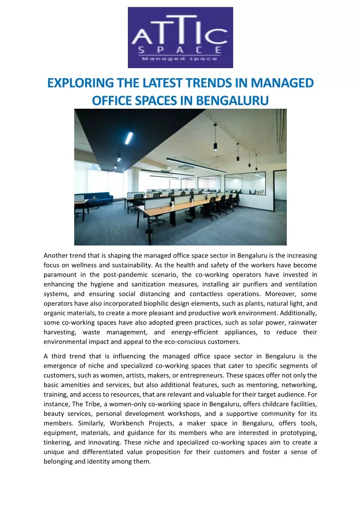 exploring the latest trends in managed office