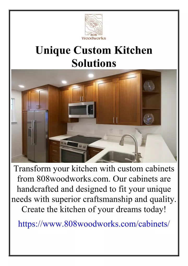 unique custom kitchen solutions