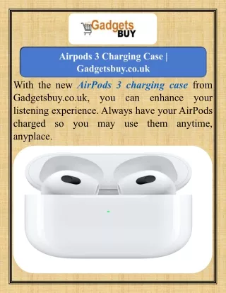 Airpods 3 Charging Case  Gadgetsbuy.co.uk