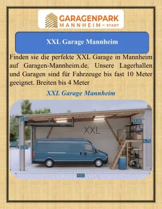 XXL     Garage    Mannheim