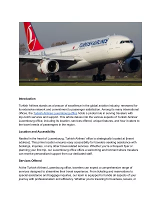 Turkish Airlines Luxembourg Office