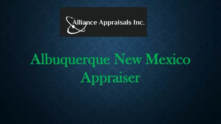 albuquerque new mexico appraiser