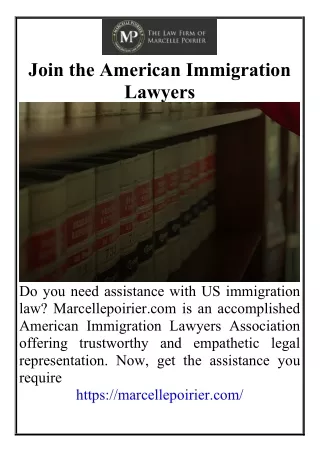 Join the American Immigration Lawyers