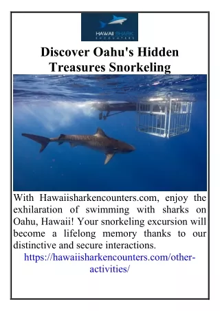 Discover Oahu's Hidden Treasures Snorkeling