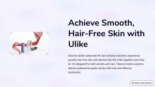 Achieve Smooth Skin with Ulike Sapphire Air 10 IPL