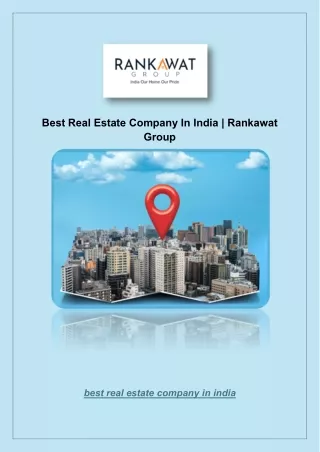 Best Real Estate Company In India | Rankawat Group