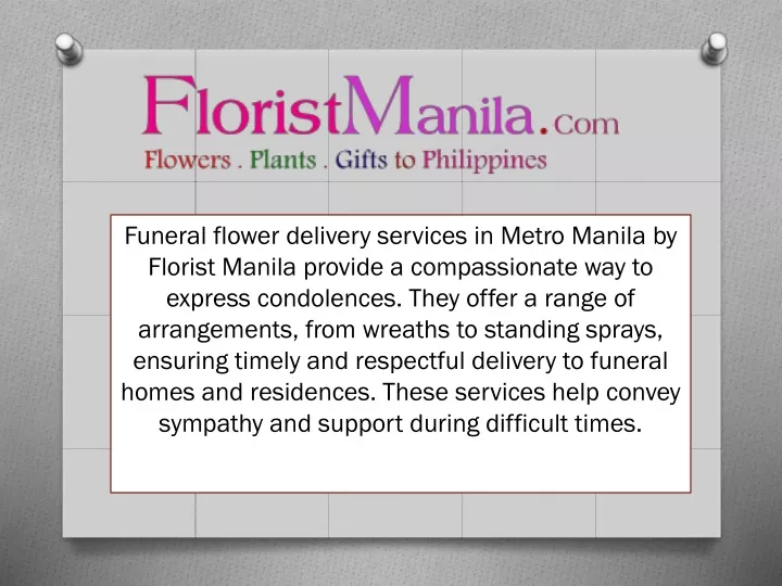 funeral flower delivery services in metro manila