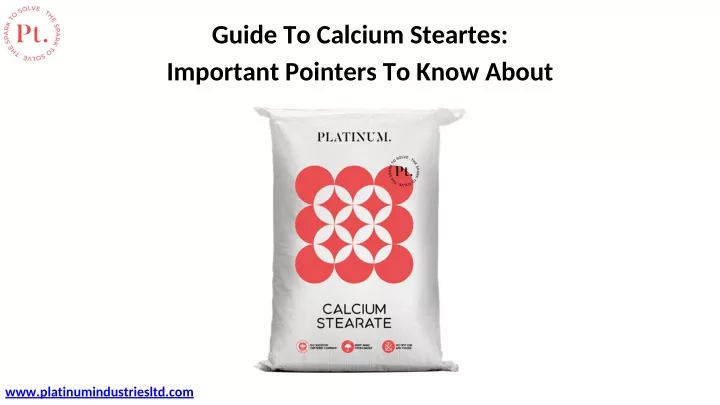 guide to calcium steartes important pointers