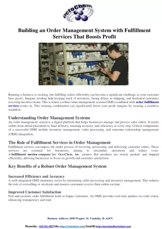 building an order management system with
