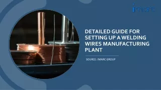 Costs involve in Welding Wires Manufacturing Plant Report PDF