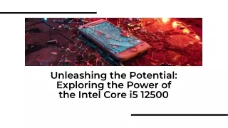 Intel Core i5 12500 - A Power of Performance