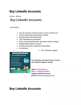 buy linkedin accounts