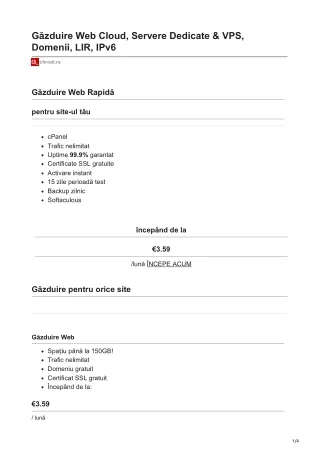 g zduire web cloud servere dedicate vps domenii