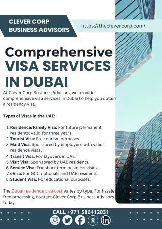 Comprehensive Visa Services in Dubai