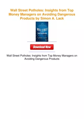 Wall Street Potholes: Insights from Top Money Managers on Avoiding