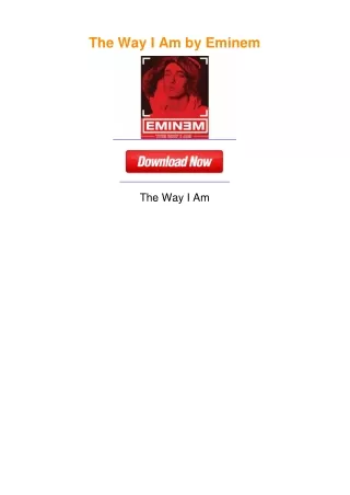 The Way I Am by Eminem