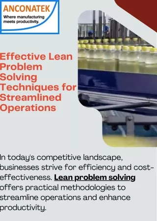 Optimize Your Business Operations with Anconatek's Lean Solutions
